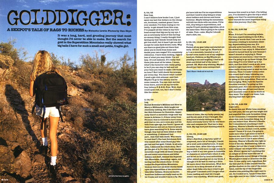 GOLDDIGGER: A SEXPOT'S TALE OF RAGS TO RICHES