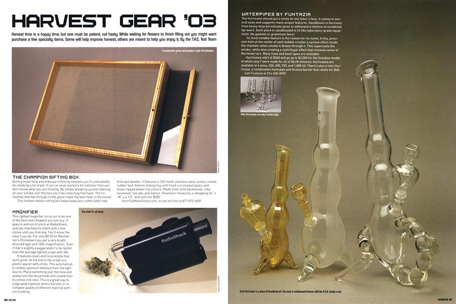 HARVEST GEAR '03