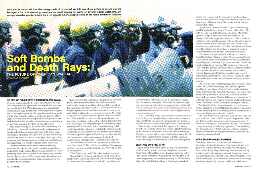 Soft Bombs and Death Rays: