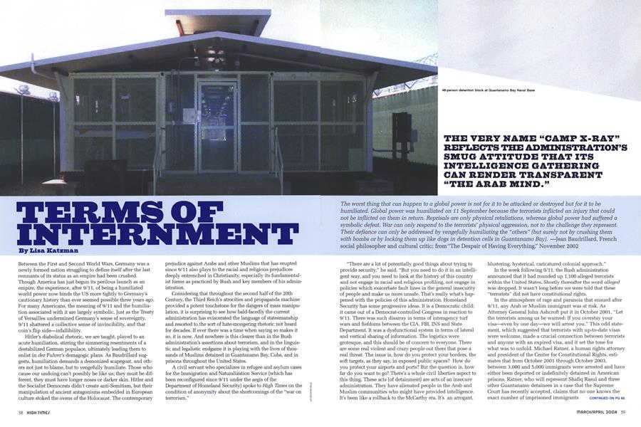 TERMS OF INTERNMENT