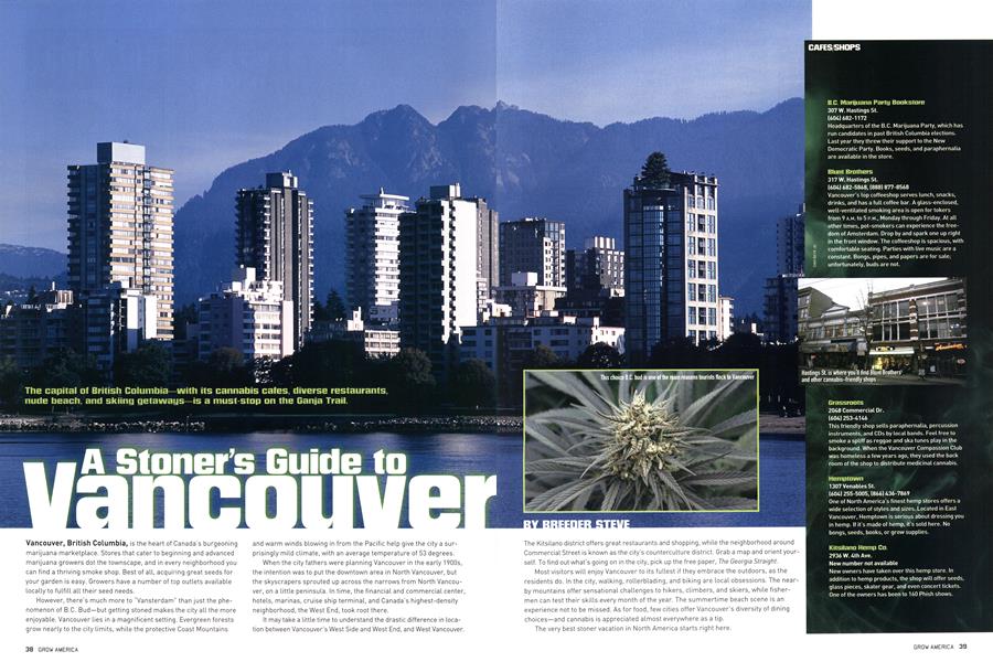 A Stoner’s Guide to Vancouver