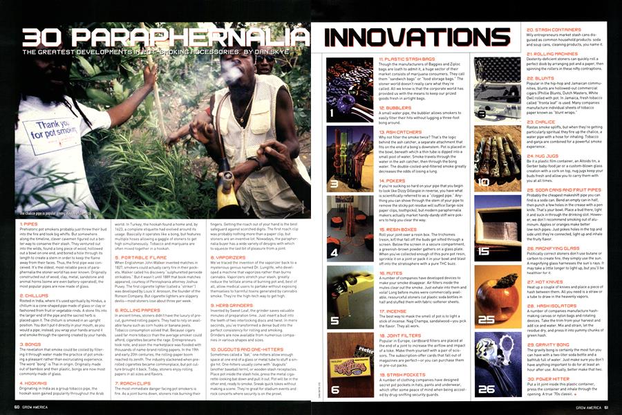 30 PARAPHERNALIA INNOVATIONS