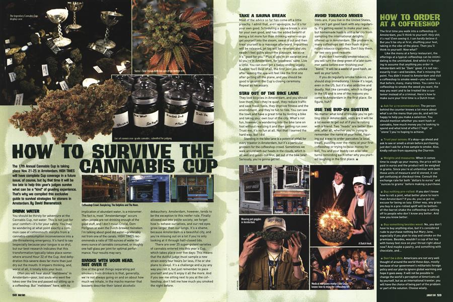 HOW TO SURVIVE THE CANNABIS CUP