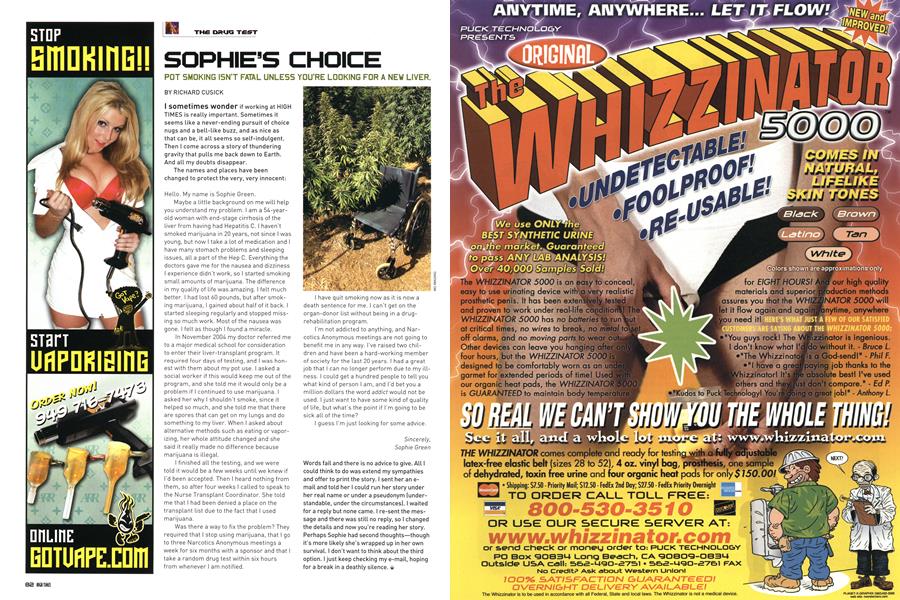 SOPHIE'S CHOICE