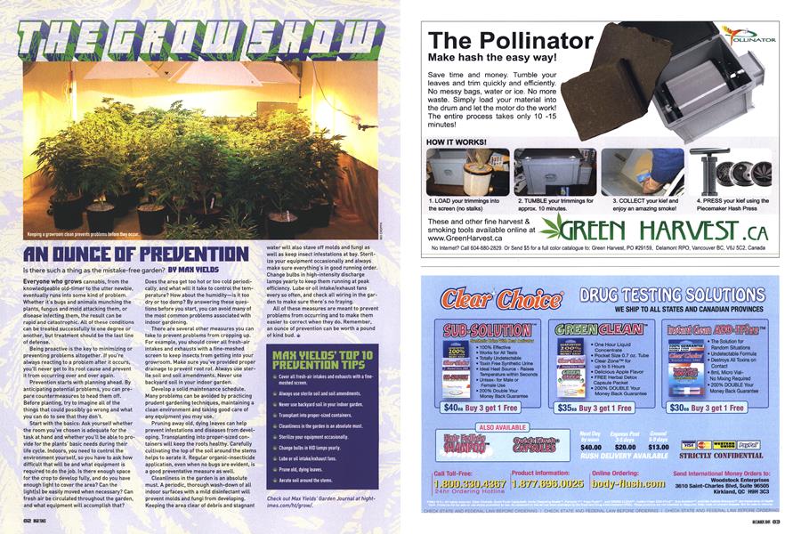 AN OUNCE OF PREVENTION