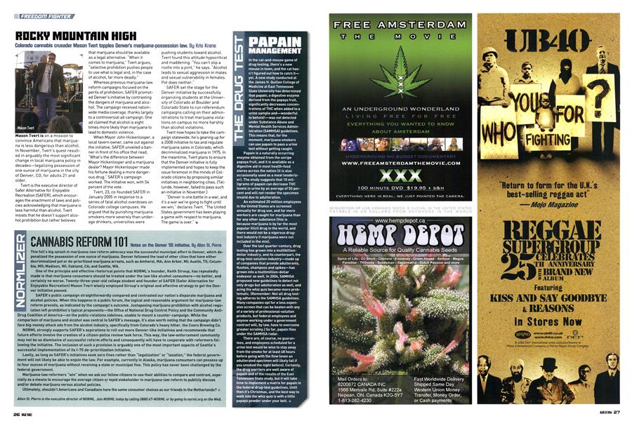CANNABIS REFORM 101