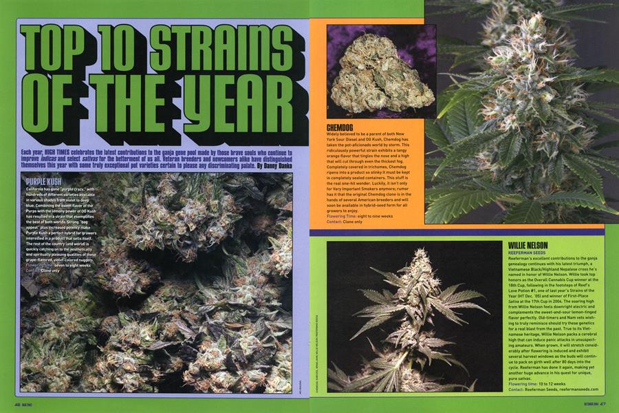 TOP 10 STRAINS OF THE YEAR