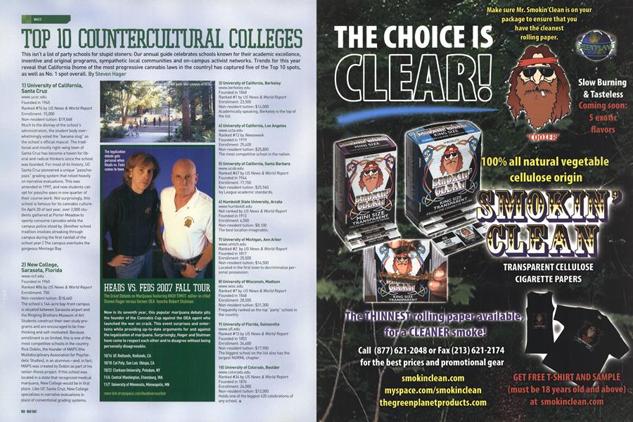 TOP 10 COUNTERCULTURAL COLLEGES