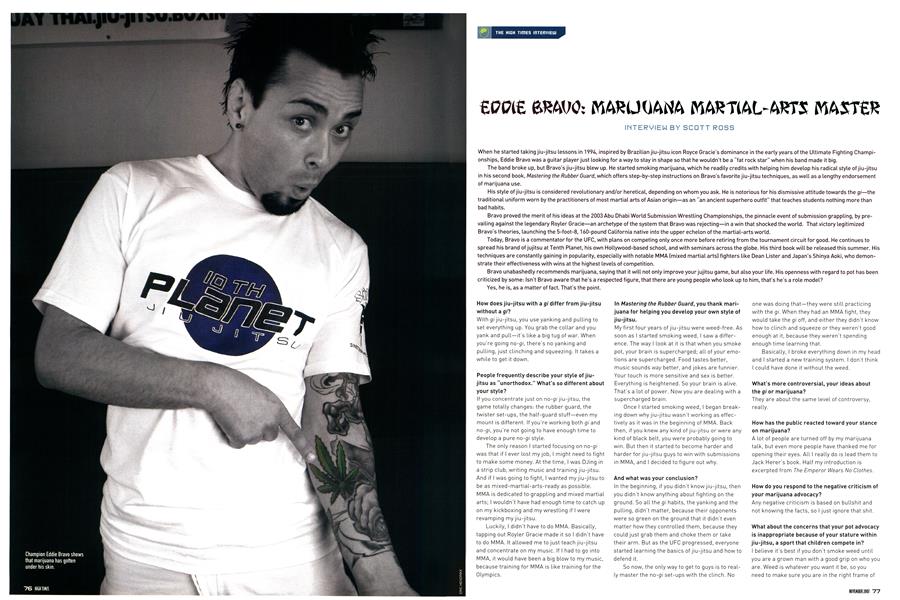 EDDIE BRAVO:MARIJUANA MARTIAL-ARTS MASTER