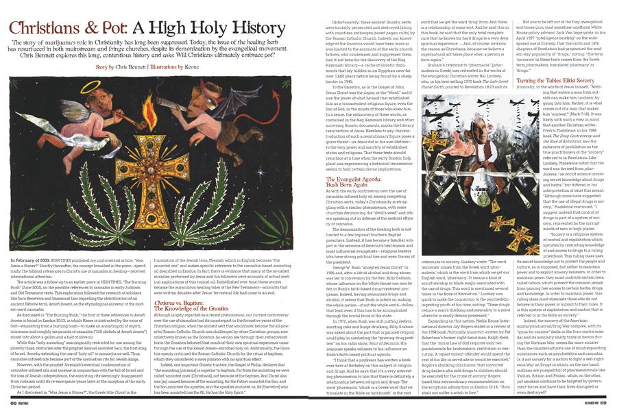 Christians & Pot: A High Holy History