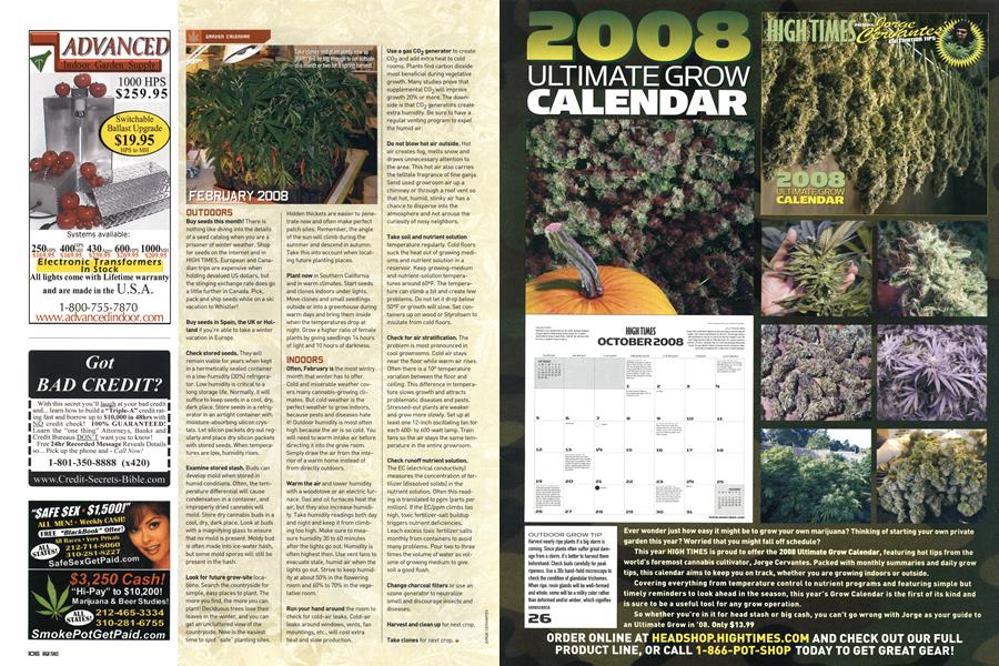GARDEN CALENDAR