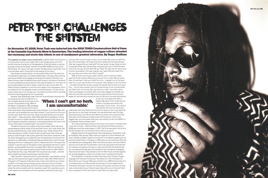 PETER TOSH CHALLENGES THE SHITSTEM