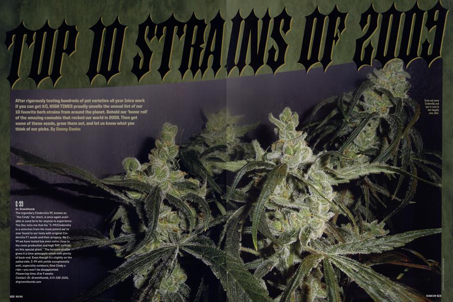 TOP 10 STRAINS OF 2009