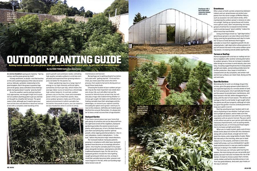 OUTDOOR PLANTING GUIDE