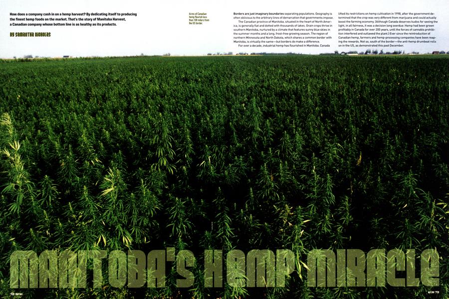 MANITOBA'S HEMP MIRACLE