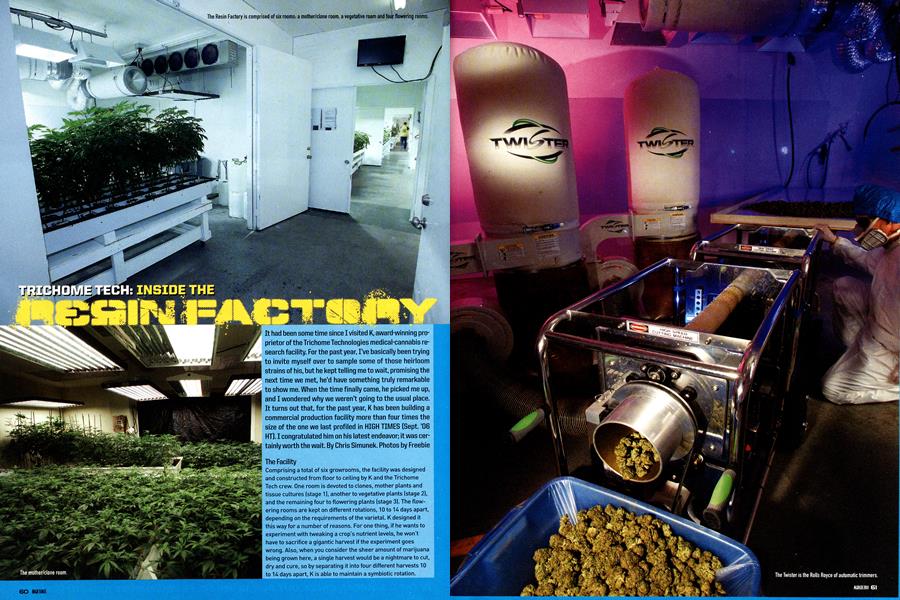 TRICHOME TECH: INSIDE THE RESIN FACTORY