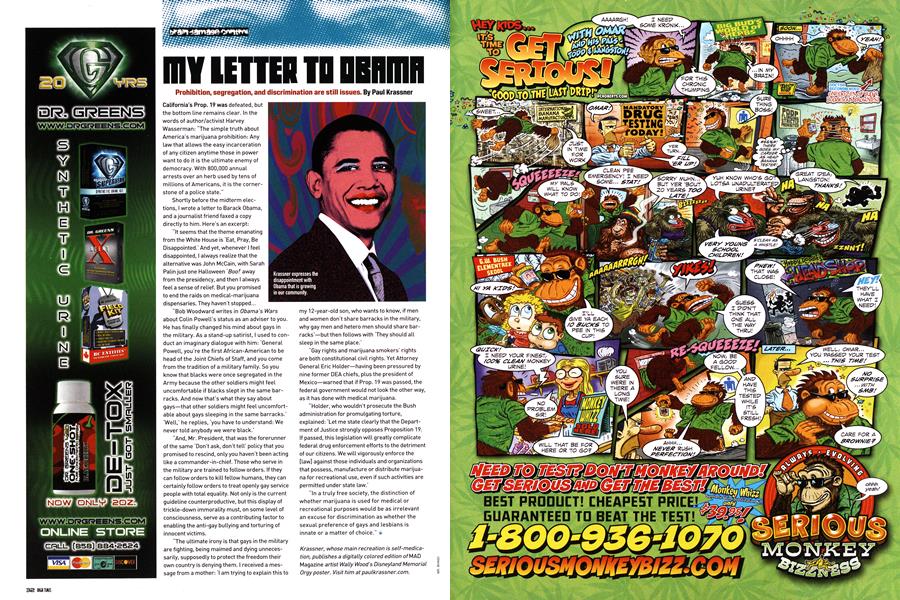 MY LETTER TO OBAMA