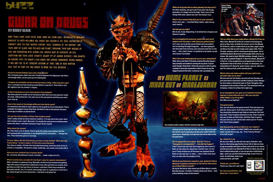 GWAR ON DRUGS