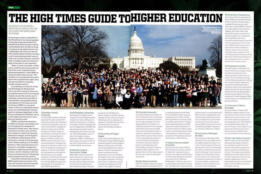 THE HIGH TIMES GUIDE TO HIGHER EDUCATION