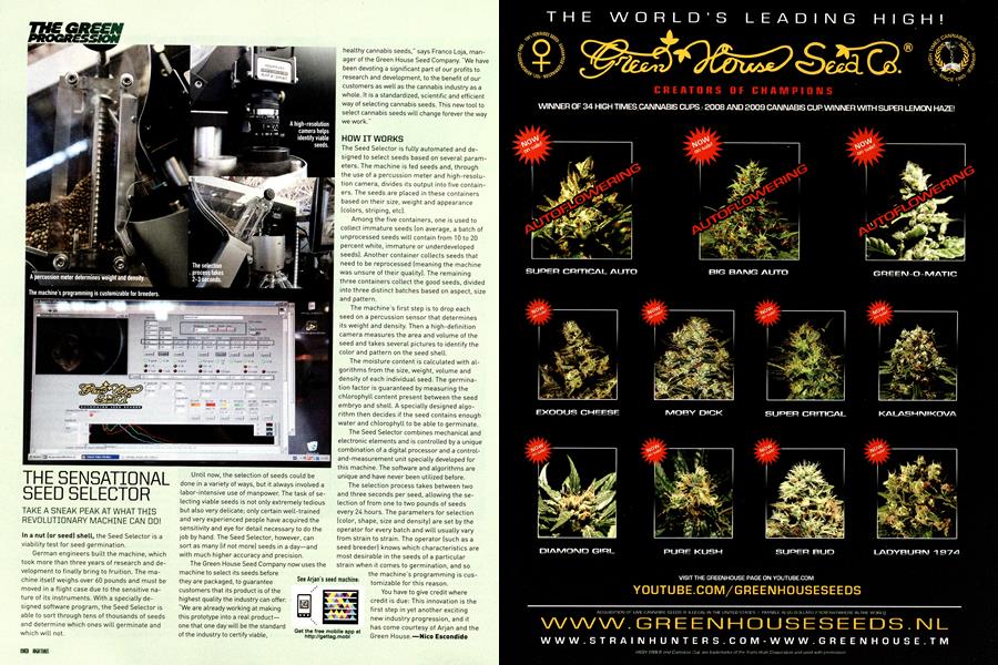 THE SENSATIONAL SEED SELECTOR