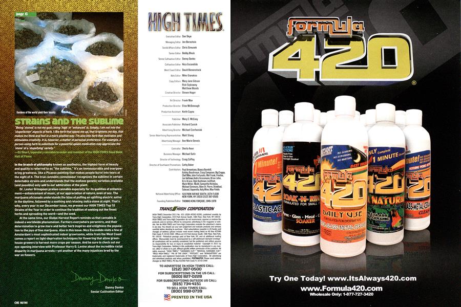 STRAINS AND THE SUBLIME