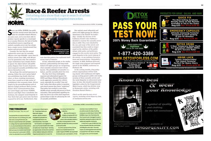 Race & Reefer Arrests