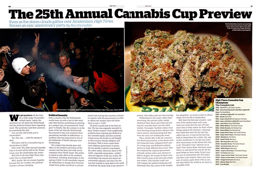 The 25th Annual Cannabis Cup Preview