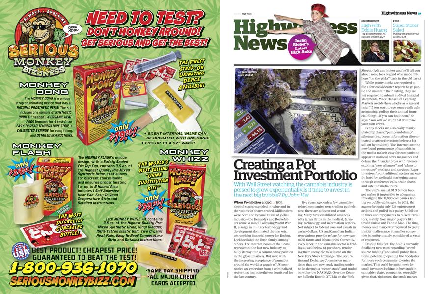 Creating a Pot Investment Portfolio
