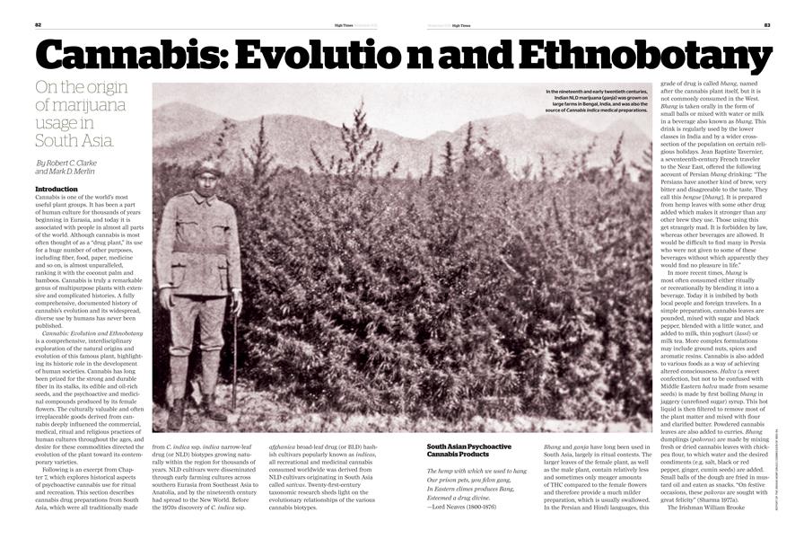 Cannabis: Evolution and Ethnobotany