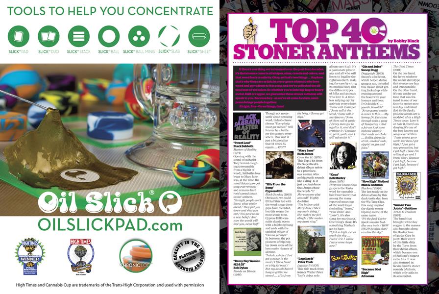 TOP 40 STONER ANTHEMS