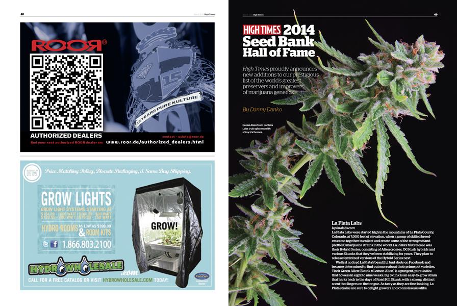 HIGH TIMES 2014 SEED BANK HALL OF FAME