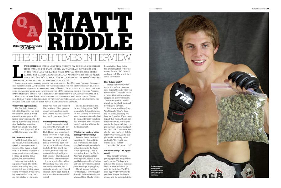 MATT RIDDLE
