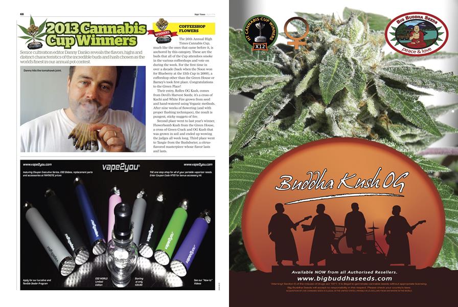 2013 Cannabis Cup Winners