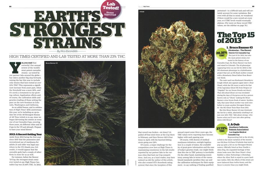 EARTH'S STRONGEST STRAINS