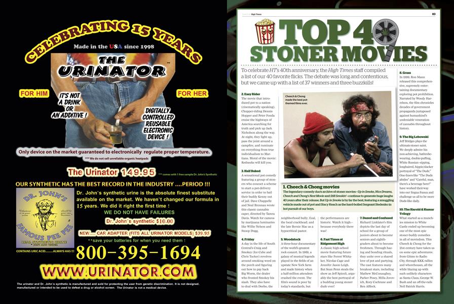 TOP 40 STONER MOVIES