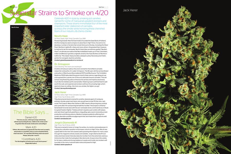 Superstar Strains to Smoke on 4/20