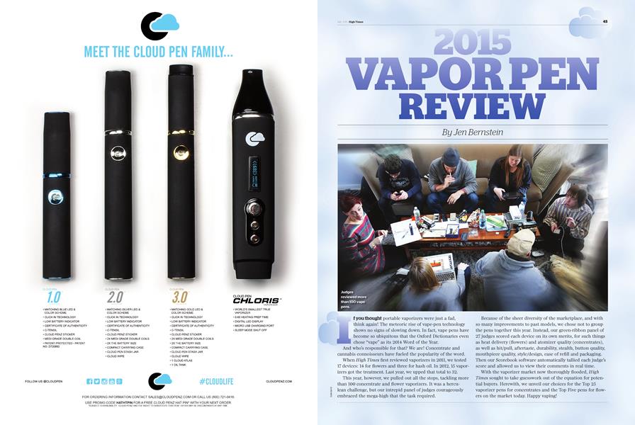 2015 VAPOR PEN REVIEW