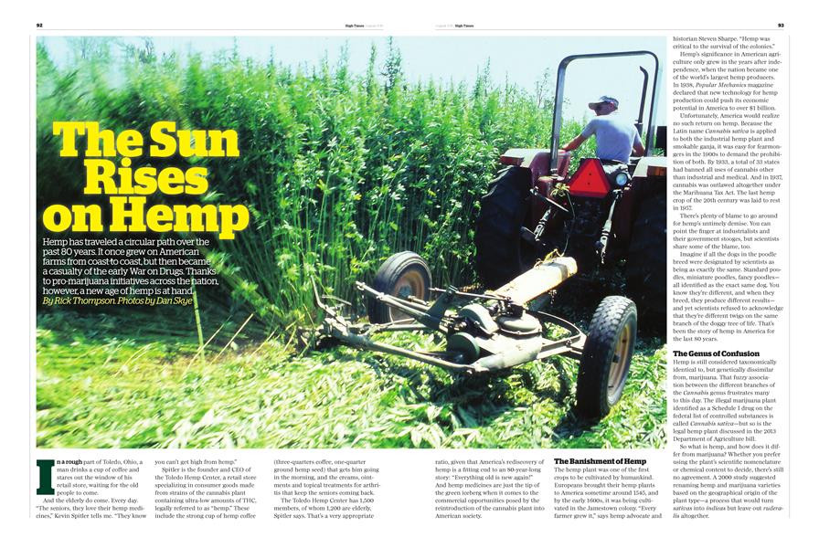 The Sun Rises on Hemp