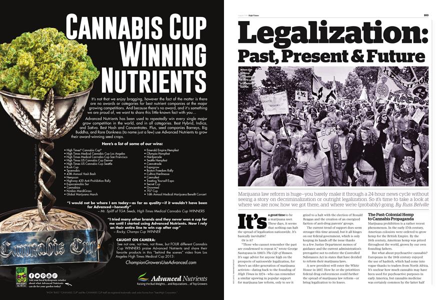 Legalization: Past, Present & Future
