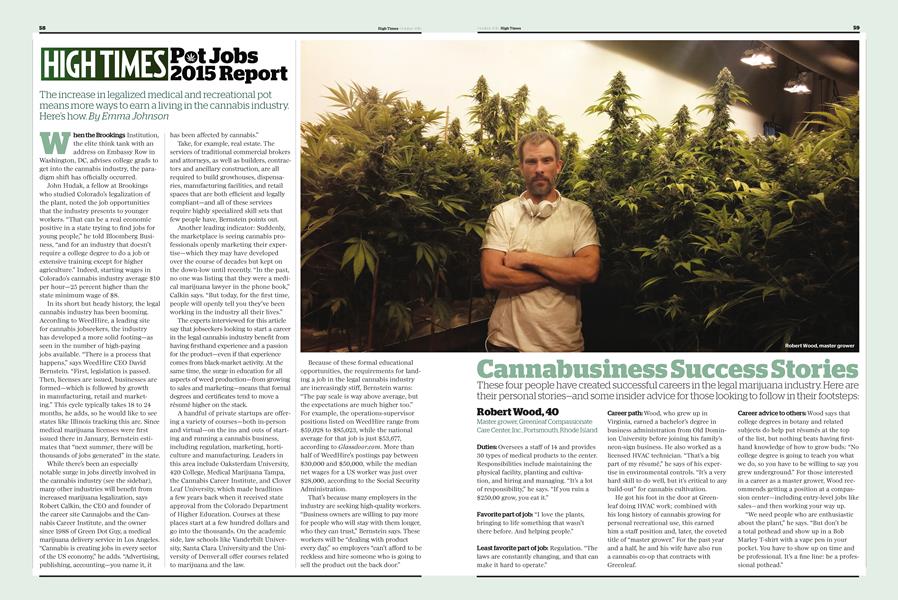 HIGH TIMES Pot Jobs 2015 Report