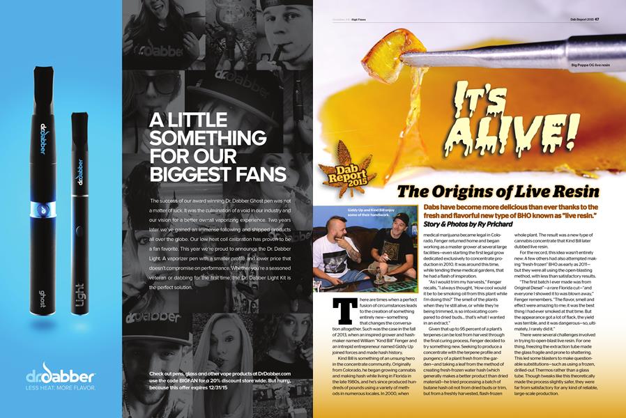 The Origins of Live Resin