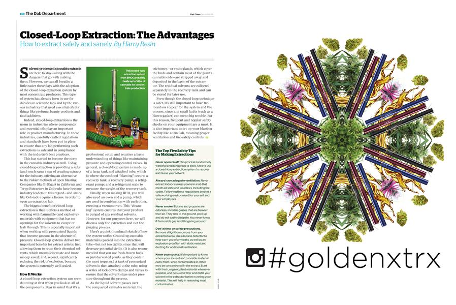 Closed-Loop Extraction: The Advantages