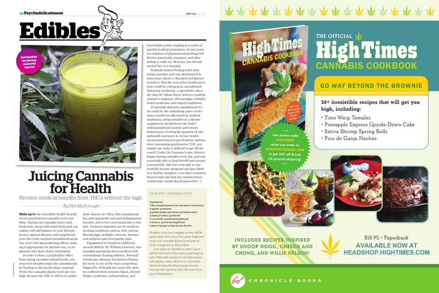 Juicing Cannabis for Health