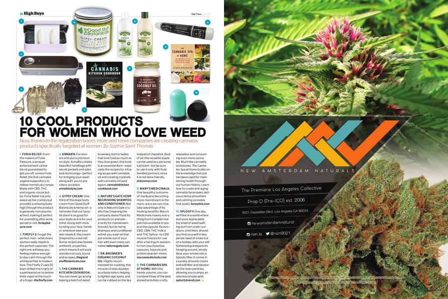 10 COOL PRODUCTS FOR WOMEN WHO LOVE WEED