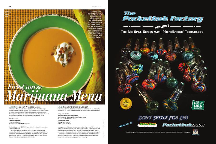 Five-Course Marijuana Menu