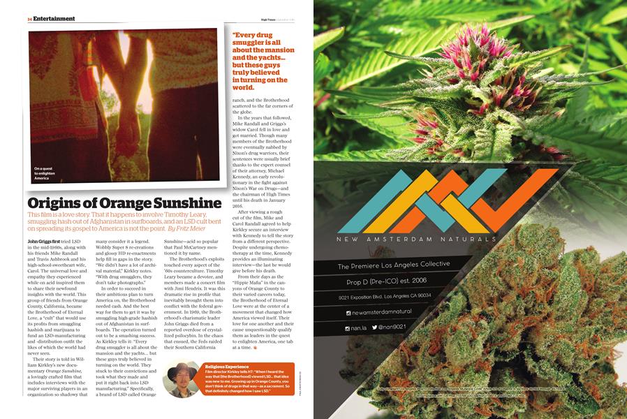 Origins of Orange Sunshine