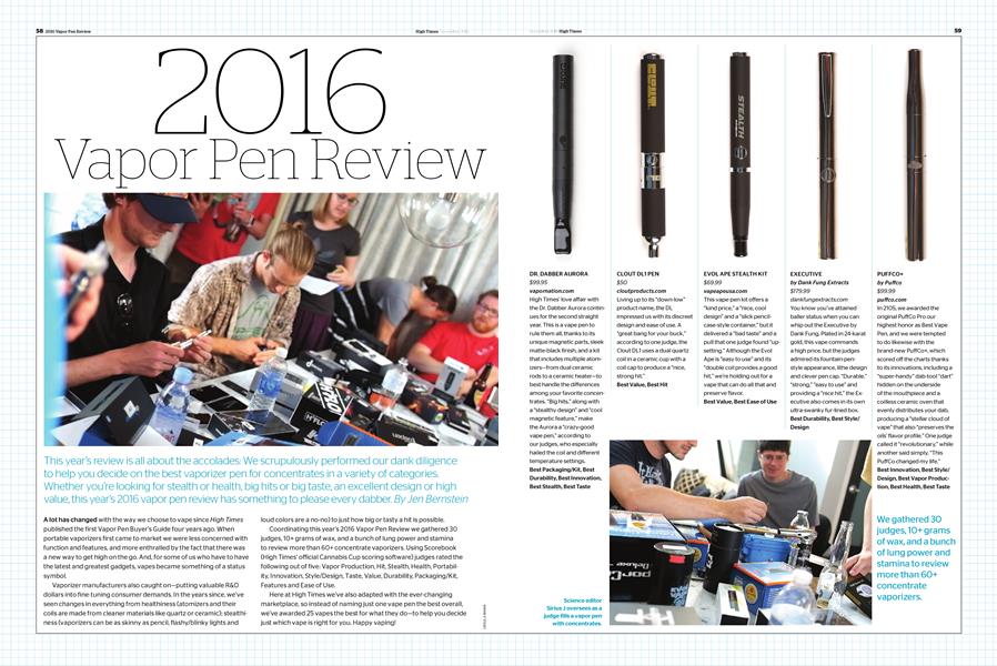 2016 Vapor Pen Review