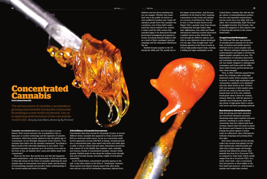 Concentrated Cannabis Part I: Extractions 101