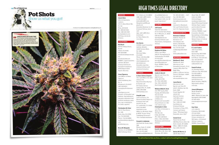 Pot Shots High Times September 2017