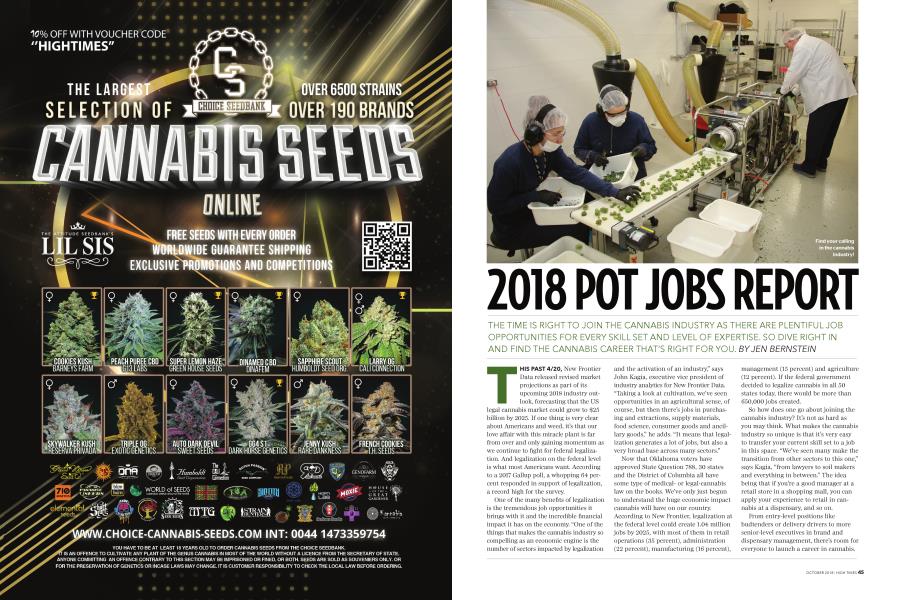 2018 POT JOBS REPORT
